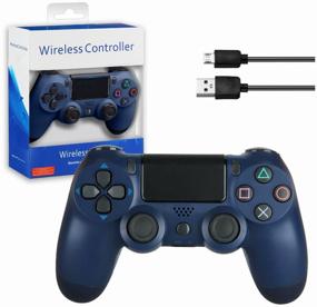 img 2 attached to Wireless Gamepad (Joystick) for PS4/PC - Midnight Blue