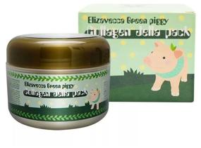 img 2 attached to Elizavecca Высококонцентрированная желейная лифтинг маска с коллагеном Green Piggy Collagen Jella Pack, 100 г