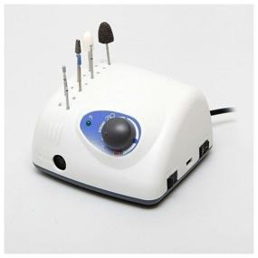 img 2 attached to 💅 Professional 210/105L Manicure and Pedicure Machine + Bag, 35000 RPM, 1 Piece, White/Blue