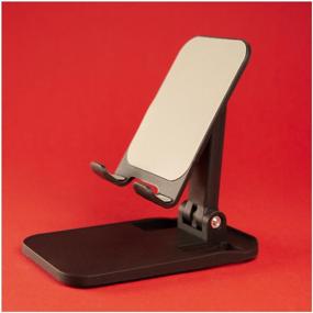 img 2 attached to Table Top for Phone and Tablet, with Tilt Angle Adjustment, AMFOX, STAND-808, Black / Holder for apple iphone iPhone, desk rack