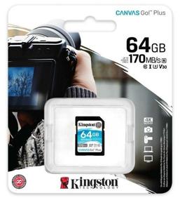 img 2 attached to Kingston Canvas Go! Plus SDXC 64 GB Class 10, V30, UHS-I U3, R/W 170/70 MB/s