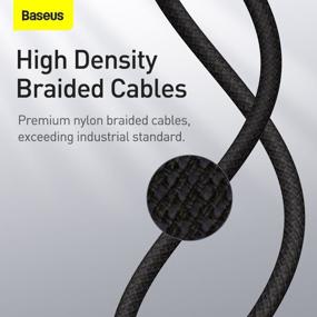 img 2 attached to Кабель Baseus High Density Braided Type-C - Lightning (CATLGD), 1 м, 1 шт., черный