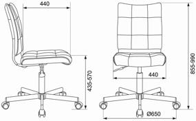 img 2 attached to Office chair Bureaucrat CH-330M, upholstery: artificial leather, color: blue Orion-03