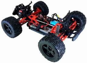 img 2 attached to 🚙 Remo Hobby M-Max Monster Truck, 1:10 Scale, 44.5 cm, Red/Black