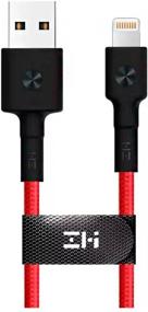 img 2 attached to Cable ZMI MFI USB - Lightning (AL803), 1 m, red