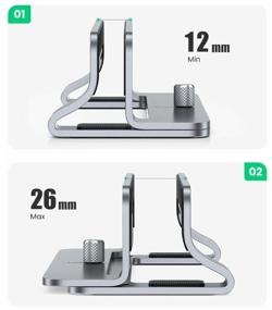 img 2 attached to Ugreen Universal Vertical Aluminum Laptop Stand LP258