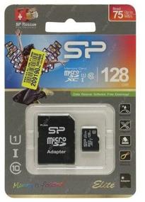 img 2 attached to Memory Card Silicon Power microSDXC 128 GB Class 10, UHS Class 1, R/W 75/15 MB/s, adapter to SD