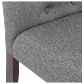 img 2 attached to Chair Woodville Amelia, solid wood/textile, color: dark walnut/fabric gray