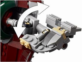 img 2 attached to LEGO Star Wars 75312 Mandalorian Boba Fett Starship, 593 children