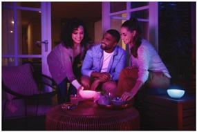 img 1 attached to Лампа декоративная светодиодная Philips Hue Go, 12 Вт, цвет арматуры: белый, цвет плафона/абажура: белый