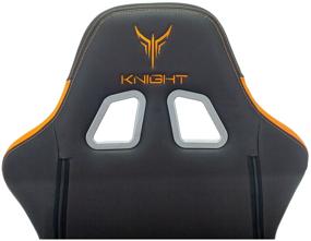 img 2 attached to Bureaucrat Knight Armor gaming chair, upholstery: imitation leather, color: black/orange