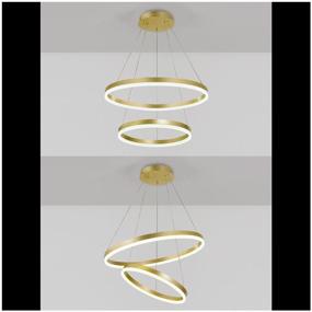 img 1 attached to LED chandelier Natali Kovaltseva LED LAMPS 81299, 140 W, fixture color: gold, shade color: white