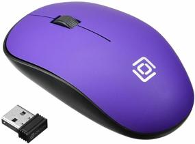 img 2 attached to Wireless mouse OKLICK 515MW, black/purple