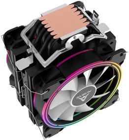 img 2 attached to CPU cooler ALSEYE H120D, black/RGB