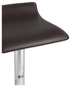 img 1 attached to 🪑 Hi-Tech Brown Metal/Faux Leather Chair Stool Group