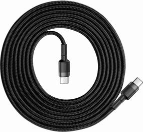 img 2 attached to Cable Baseus Cafule USB Type-C - USB Type-C, 1 m, black/grey
