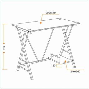 img 1 attached to TetChair компьютерный стол GD-01, ШхГхВ: 90х54х74 см, цвет: white