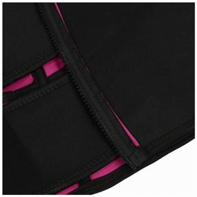 img 2 attached to Neoprene Corrective Exercise Brace Waist Training Fitness Slimming Belt, Pink S