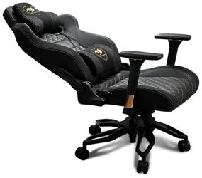 img 2 attached to Gaming chair COUGAR Throne Royal, upholstery: imitation leather, color: black