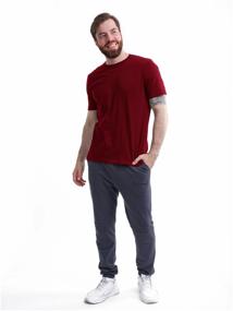 img 2 attached to T-shirt for men red cherry burgundy basic lightweight cotton AVANZADO