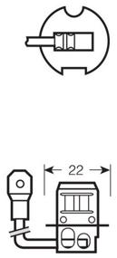 img 2 attached to Car halogen lamp OSRAM Fog Breaker 62151FBR H3 12V 55W PK22s 2600K 2 pcs.