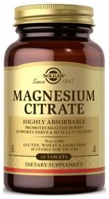 img 1 attached to Solgar Magnesium Citrate tab, 200 mg, 60 tabs