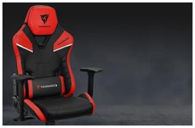 img 1 attached to Gaming chair ThunderX3 TC5, upholstery: faux leather, color: Ember Red