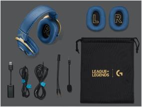 img 2 attached to Logitech G PRO X Gaming Headset League of Legends Collection, blue