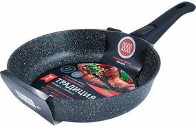 img 1 attached to Cast pan with non-stick coating Tradition Prestige 24 cm with removable handle