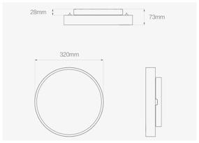 img 1 attached to LED ceiling lamp 23 W 1500 Lm 2700-6500K 320 mm matt IP50 Yeelight Smart LED (YXDC0220002WTGL) interior