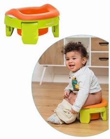 img 1 attached to 🚽 ROXY-KIDS Portable Road Pot: HandyPotty HP-255 (Lime)