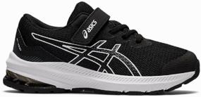 img 2 attached to ASICS sneakers, size 3US (35EU), black/white
