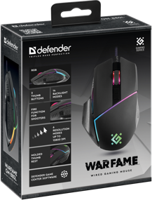 img 2 attached to Gaming mouse Defender Warfame GM-880L, black