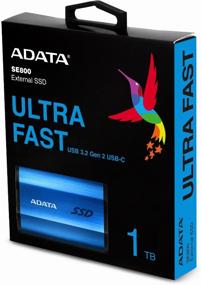 img 2 attached to 1 TB External SSD ADATA SE800, USB 3.2 Gen 1 Type-C, blue