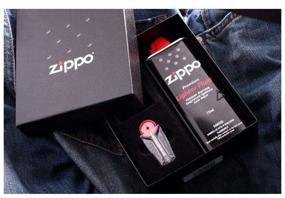 img 1 attached to Gift set ZIPPO (Lighter ZIPPO 218 Classic with Black Matte coated flint fuel, 125 ml)