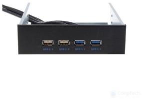 img 2 attached to Exegate EX269460RUS Front panel U5H-614, 5.25", 2x USB 2x USB 3.0, black