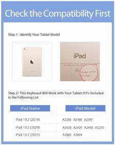 img 2 attached to Case with wireless keyboard Dux Ducis iPad 7 / 8 / 9 10.2" (Russian and English letters)