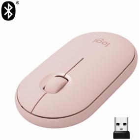 img 1 attached to Wireless compact mouse Logitech Pebble M350, light pink