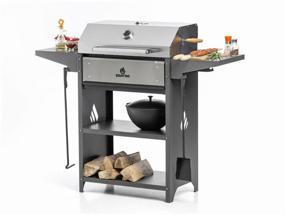 img 2 attached to Grill on wood Gratar Family Optima BBQ, 44.1x133.2x111 cm