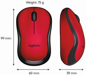 img 2 attached to Logitech M220 Silent Wireless Mouse, Red