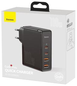 img 2 attached to ⚡ Baseus GaN2 Pro Quick Charger 2C 2U, 100 W, Black - Fast Charging Kit for Efficient Power Delivery