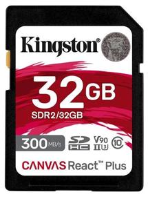 img 2 attached to 💾 Kingston Canvas React Plus 32 GB SDHC Memory Card - Class 10, V90, UHS-II U3, R/W Speeds up to 300/260 MB/s