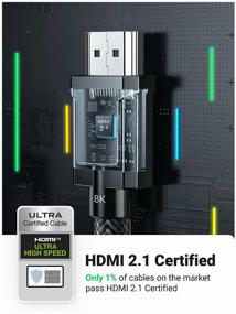 img 2 attached to UGREEN HDMI Cable - HDMI 2.1 / 8K"60Hz / 4K"120Hz / 30 AWG / Zinc Split and Nylon Core,1.5m