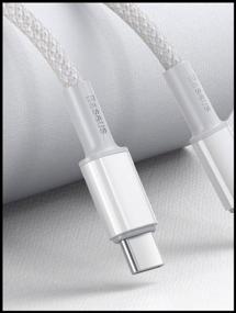 img 2 attached to Accessory Baseus High Density Braided USB Type-C - Lightning 20W 2m White CATLGD-A02