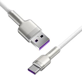 img 2 attached to Кабель Baseus Cafule Series Metal USB - Type-C, 2 м, 1 шт., белый