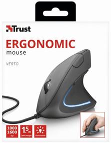 img 2 attached to Vertical mouse Trust Verto Ergonomic, black