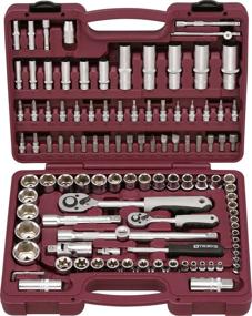 img 2 attached to Thorvik UTS0108 Automotive Tool Set 108pcs Dark Red