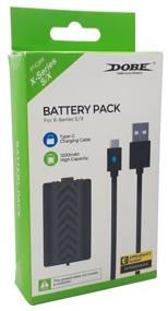 img 2 attached to Enhance Gaming Endurance with 1200mAh DOBE Battery Pack for Xbox Series S / X - USB Type-C Braided Cable (3 meters) and Charge Indicator