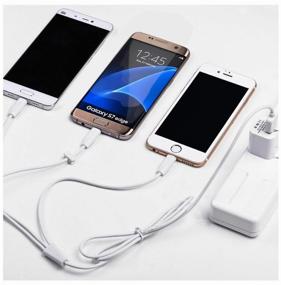 img 2 attached to Hoco X1 3 in 1 2.4A / Cable 3 in 1 Lightning, Micro-USB, Type-C, 1 m / white