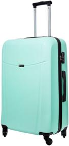 img 2 attached to Bonle Suitcase, Premium ABS, Mint, Size L, 75.5 cm, 91 L